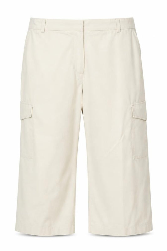 Marks and Spencer Women Beige Cargo Trousers Size 22 Regular Fit