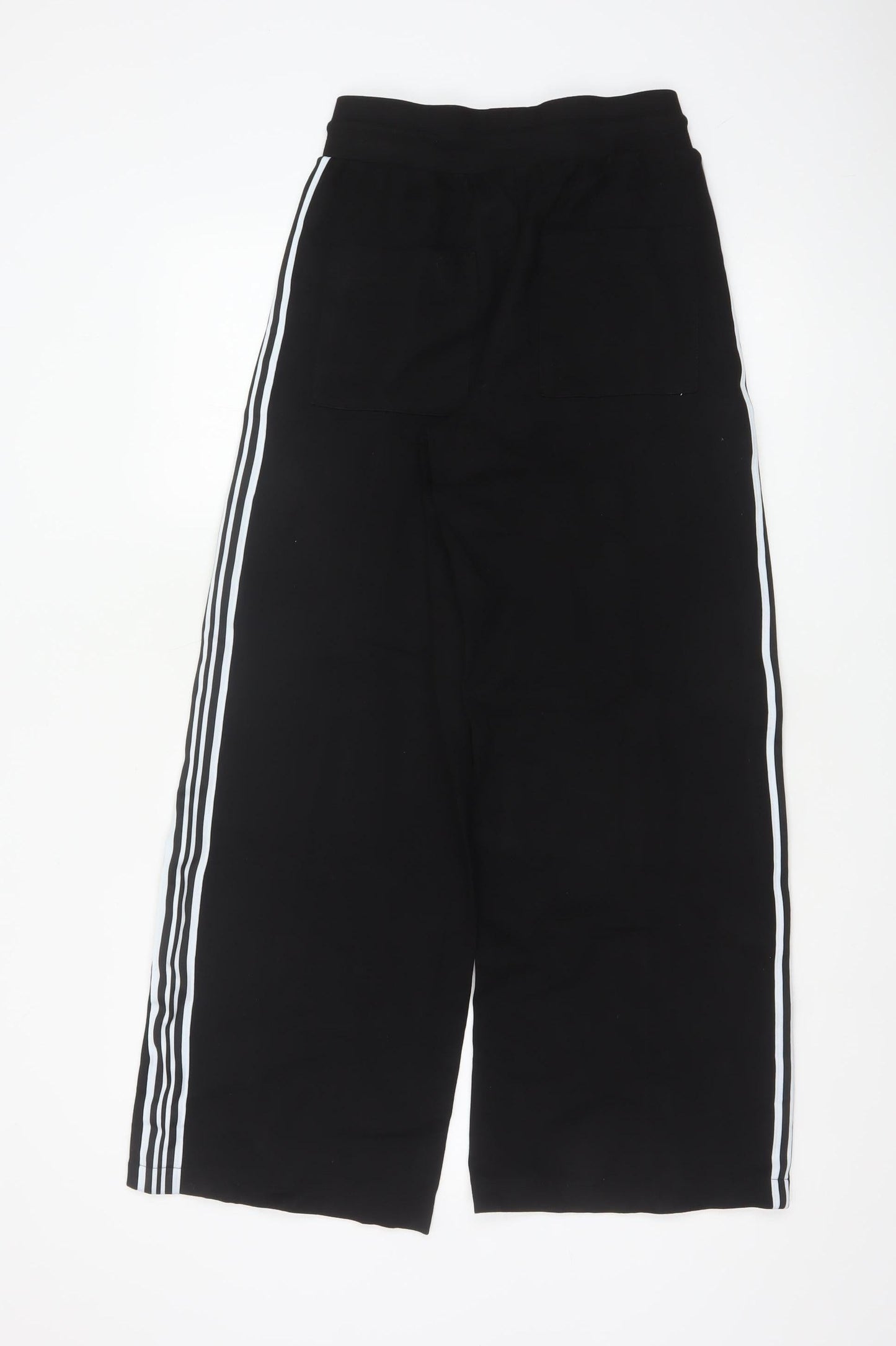 Marks and Spencer Women's Black Size 8 Wide Leg Jogger Trousers