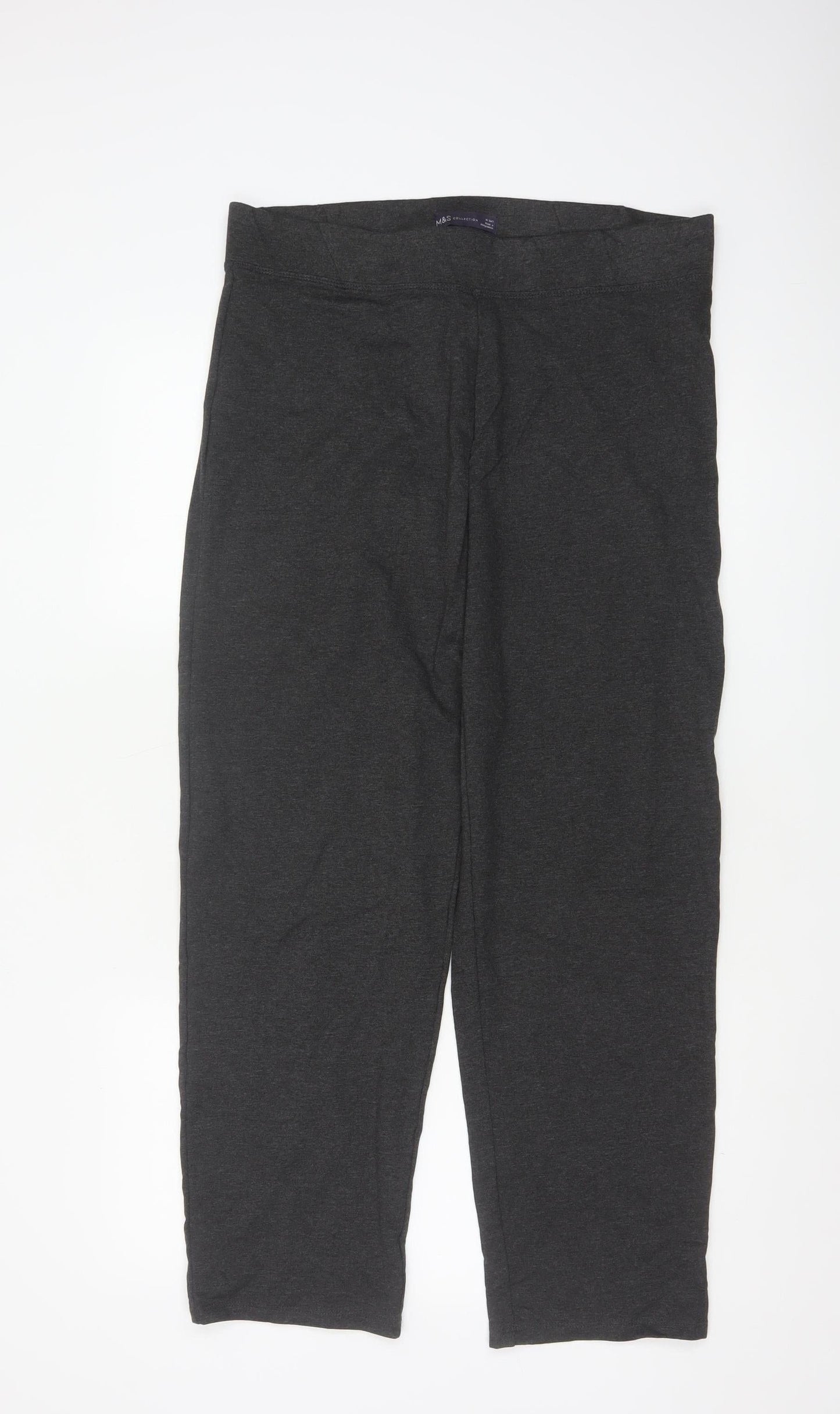 Marks and Spencer Women Grey Size 16 Short Leggings Trousers