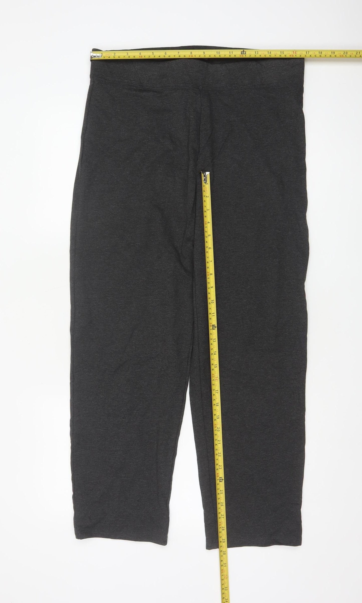 Marks and Spencer Women Grey Size 16 Short Leggings Trousers