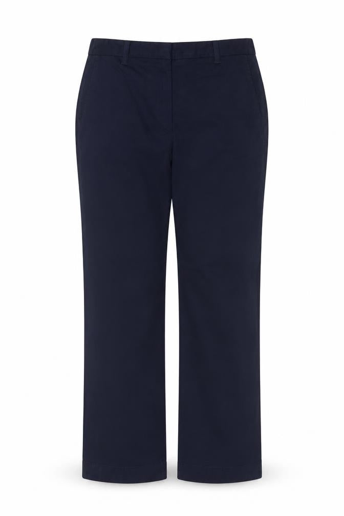 Marks & Spencer Women Navy Blue Size 12 Short Chino Trousers