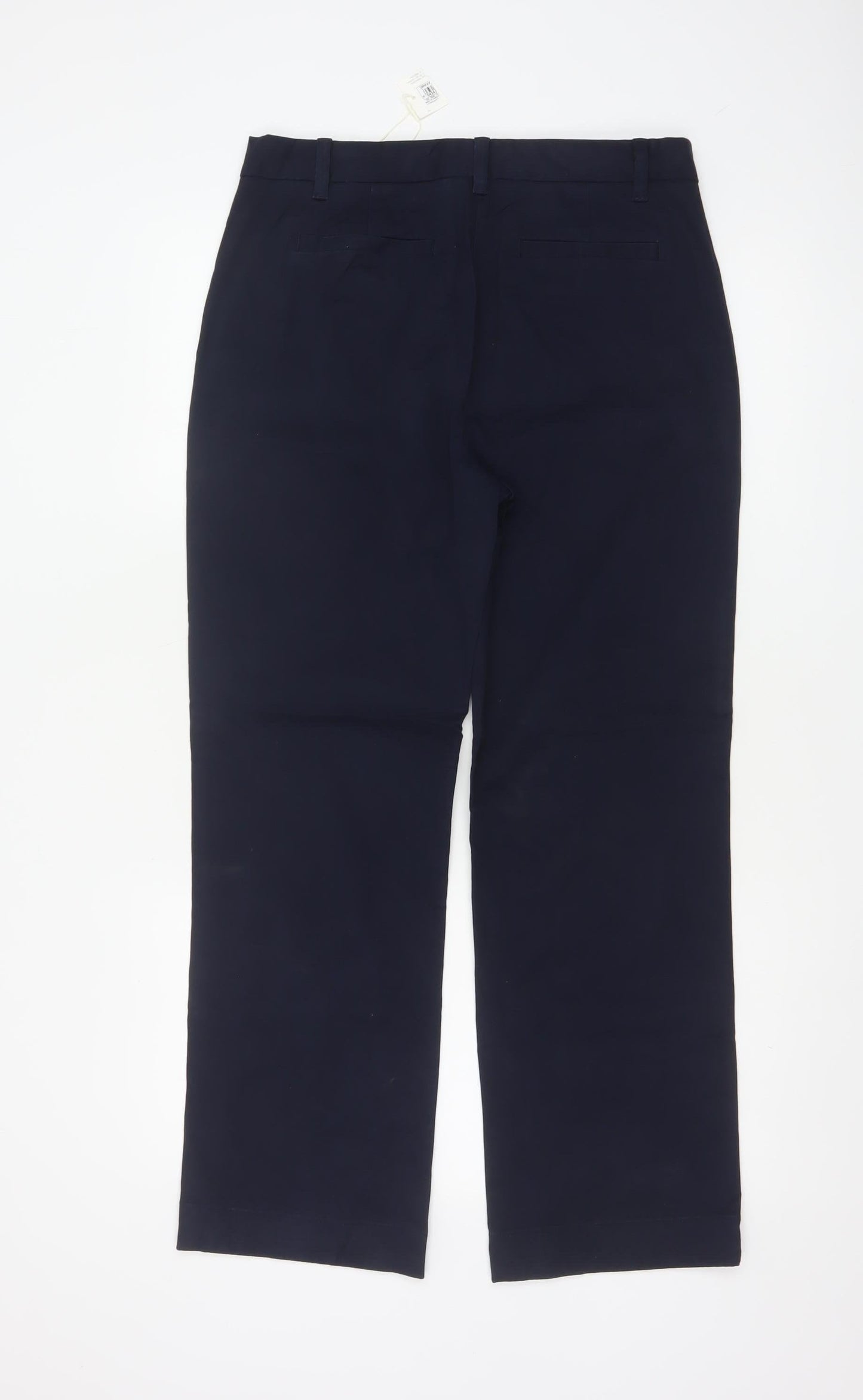 Marks and Spencer Women Navy Blue Size 12 Short Chino Trousers