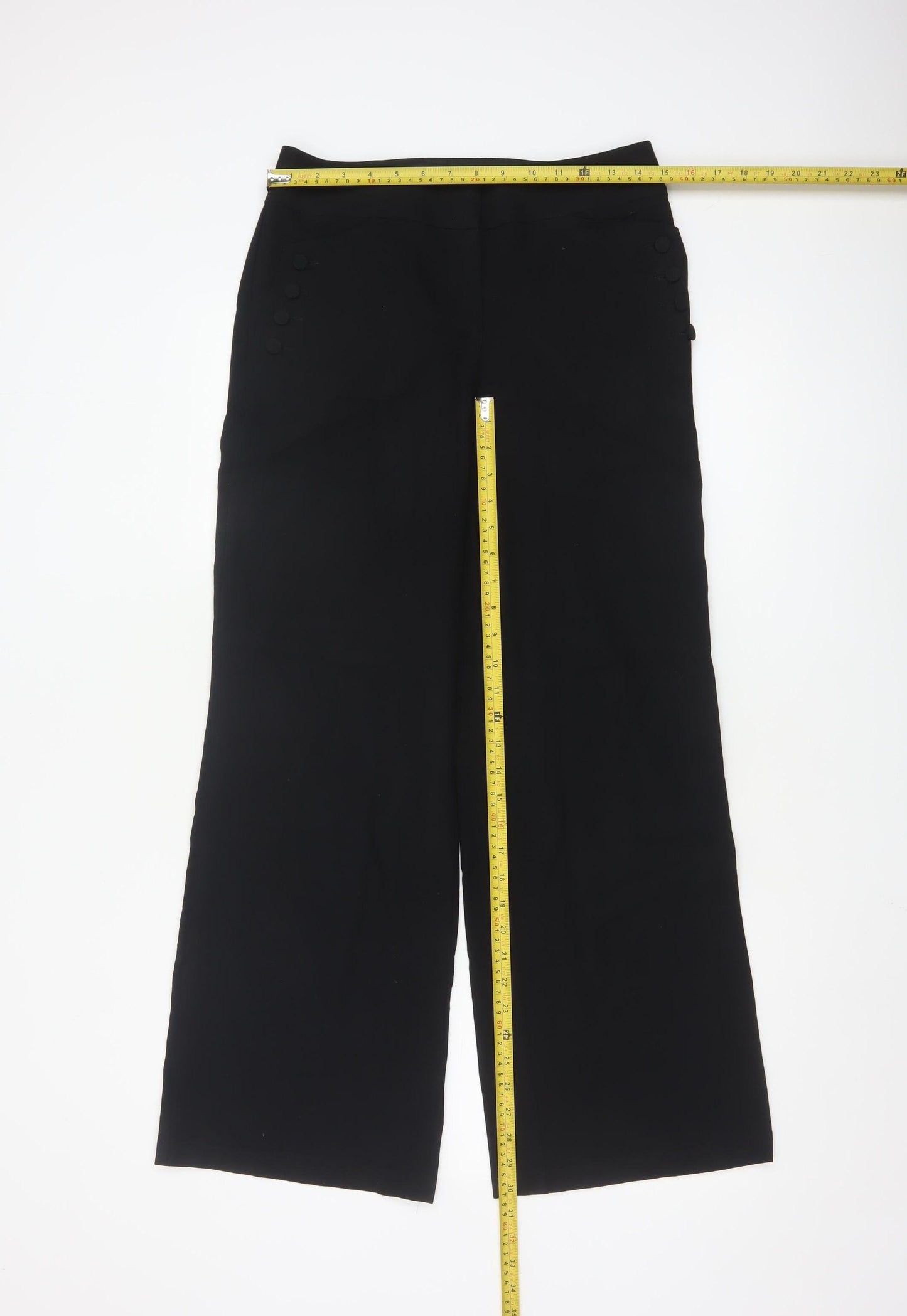 Marks and Spencer Women's Black Size 8 Stretch Work Trousers