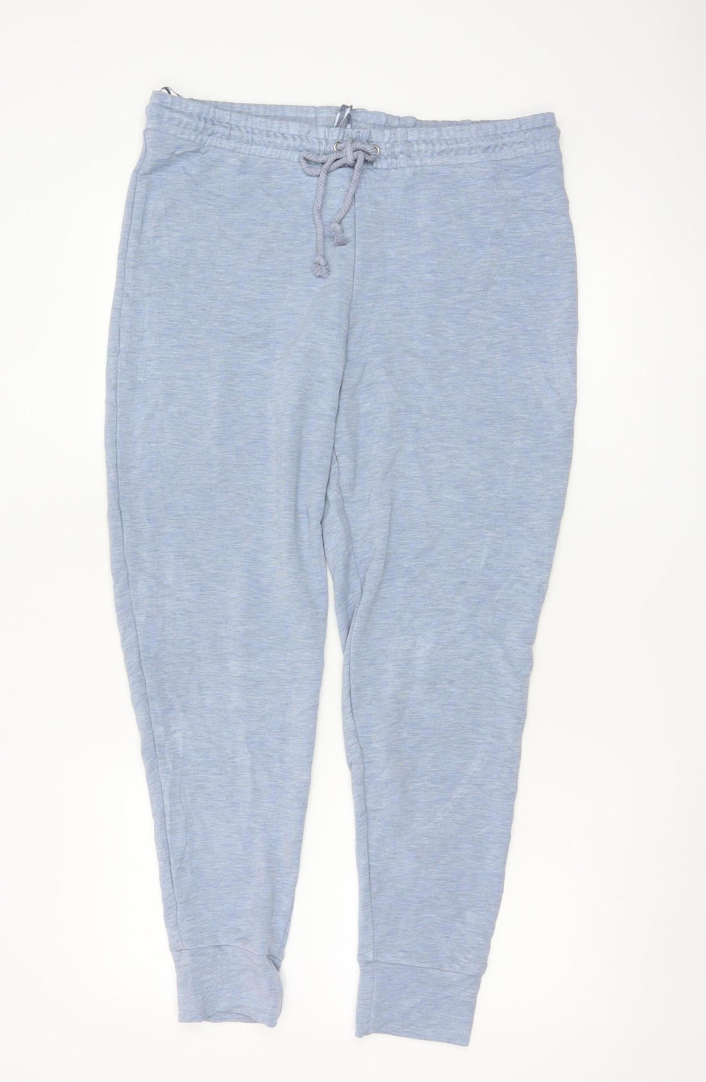 Marks and Spencer Womens Blue Jersey Pyjama Pants Size 16
