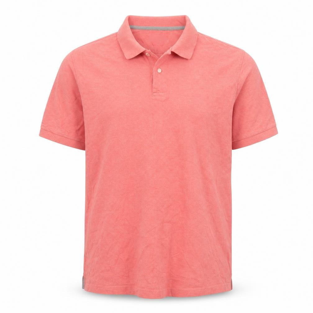 Charles Tyrwhitt Men's Pink Cotton Polo Shirt XL Regular Fit