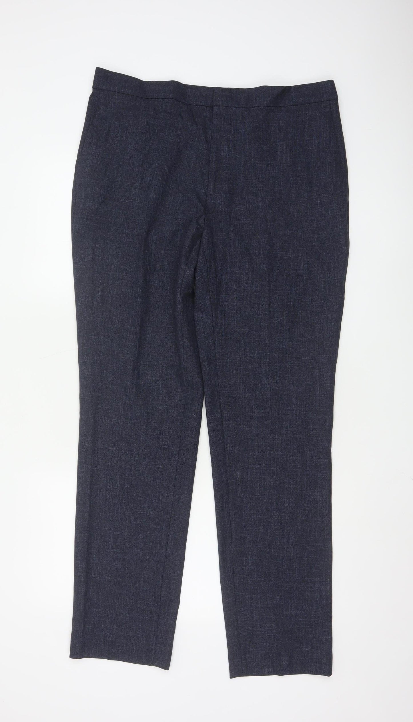 Marks and Spencer Autograph Men's Blue Slim Fit 36L Trousers