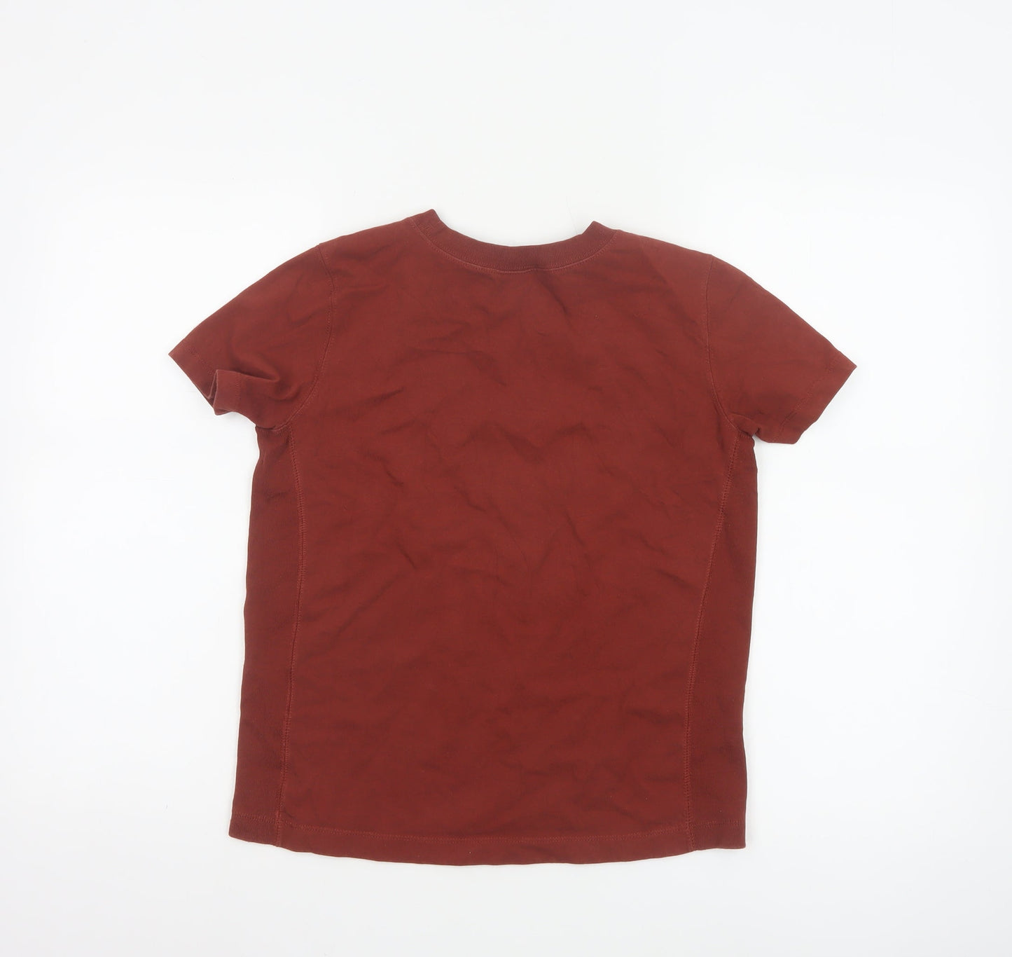 Champion Women's Brown XS Embroidered Logo Cotton T-Shirt