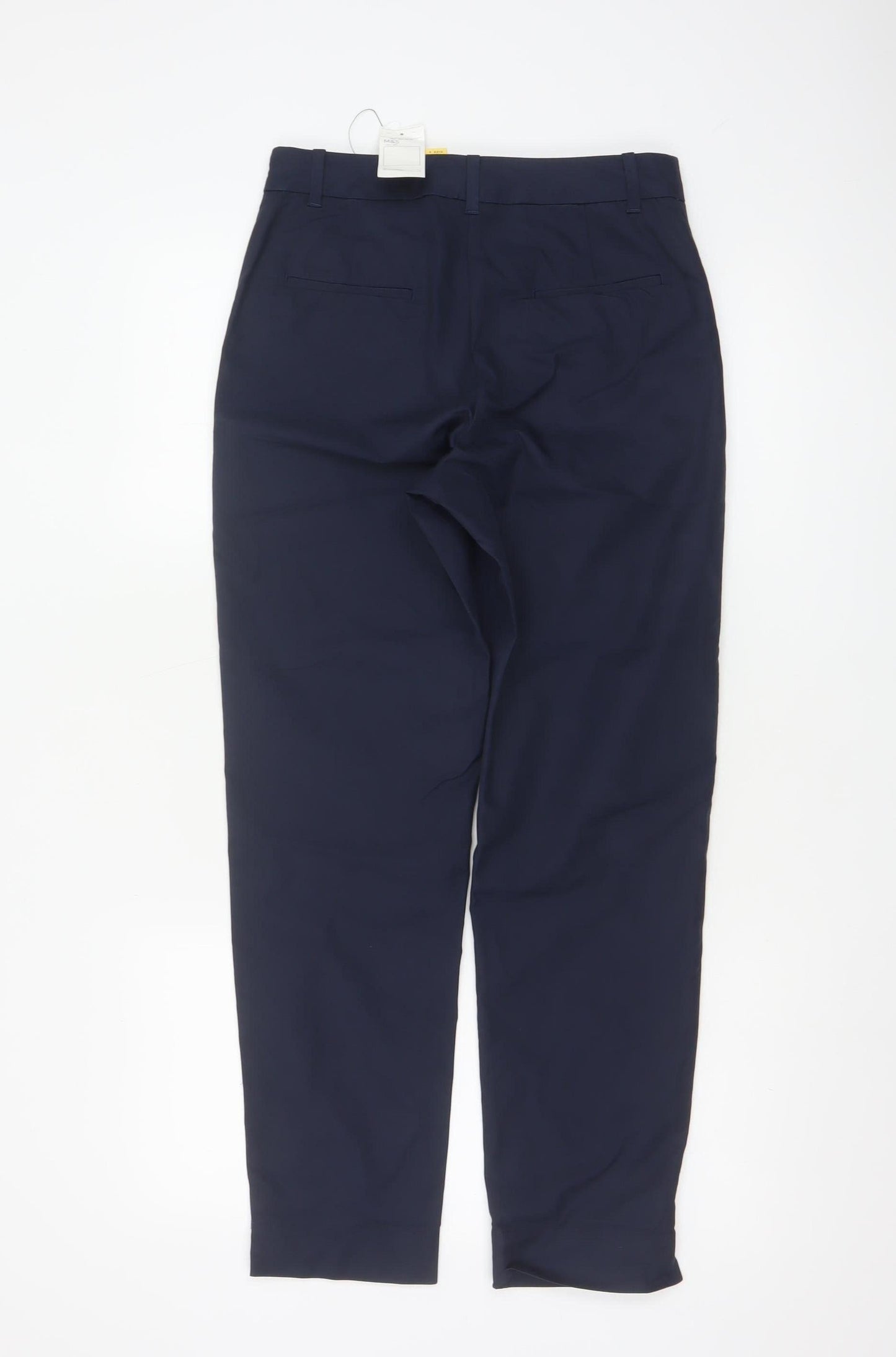 Marks and Spencer Women's Blue Slim Fit Ankle Trousers Size 6