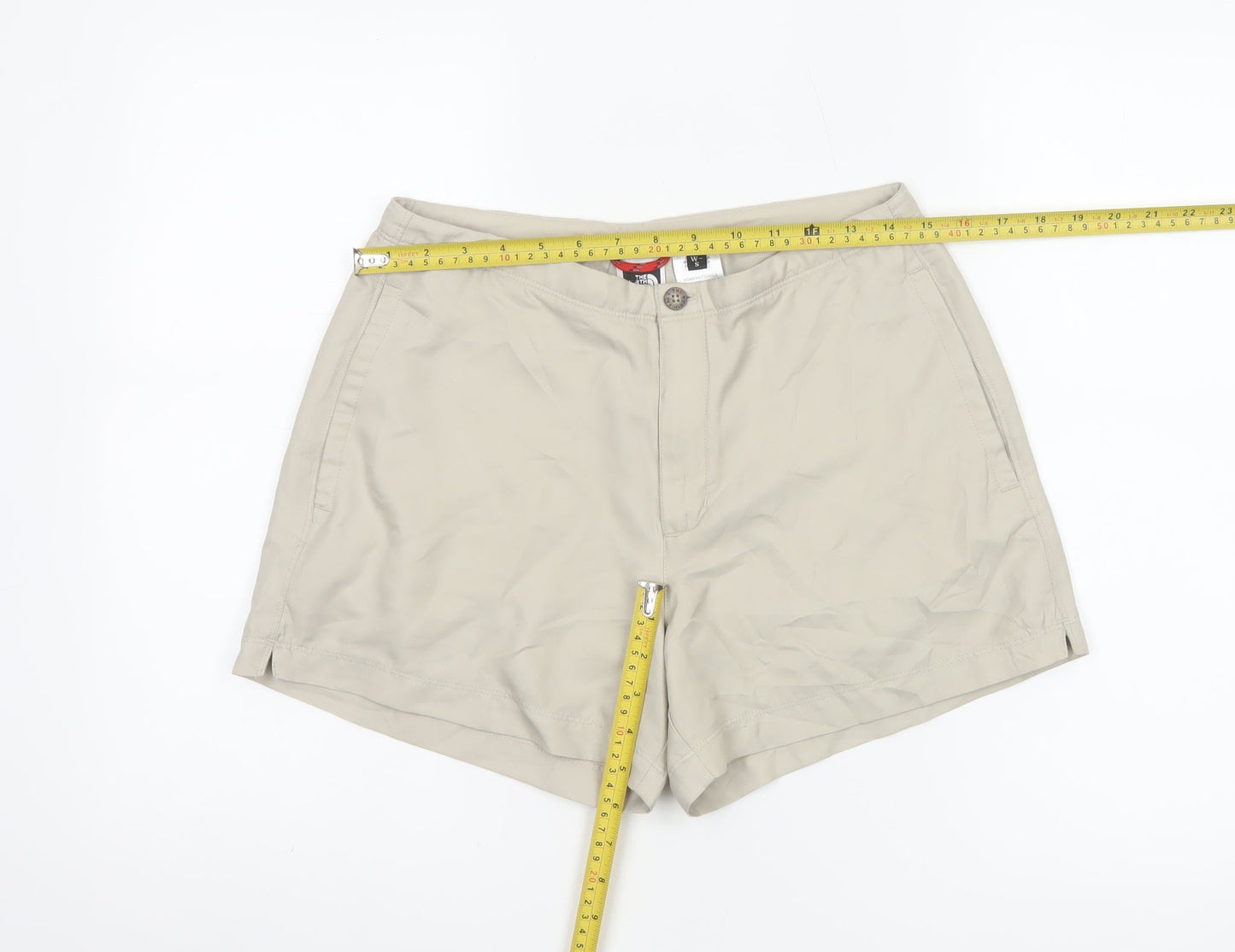 The North Face Womens Beige Chino Shorts Size S Quick Dry Outdoor