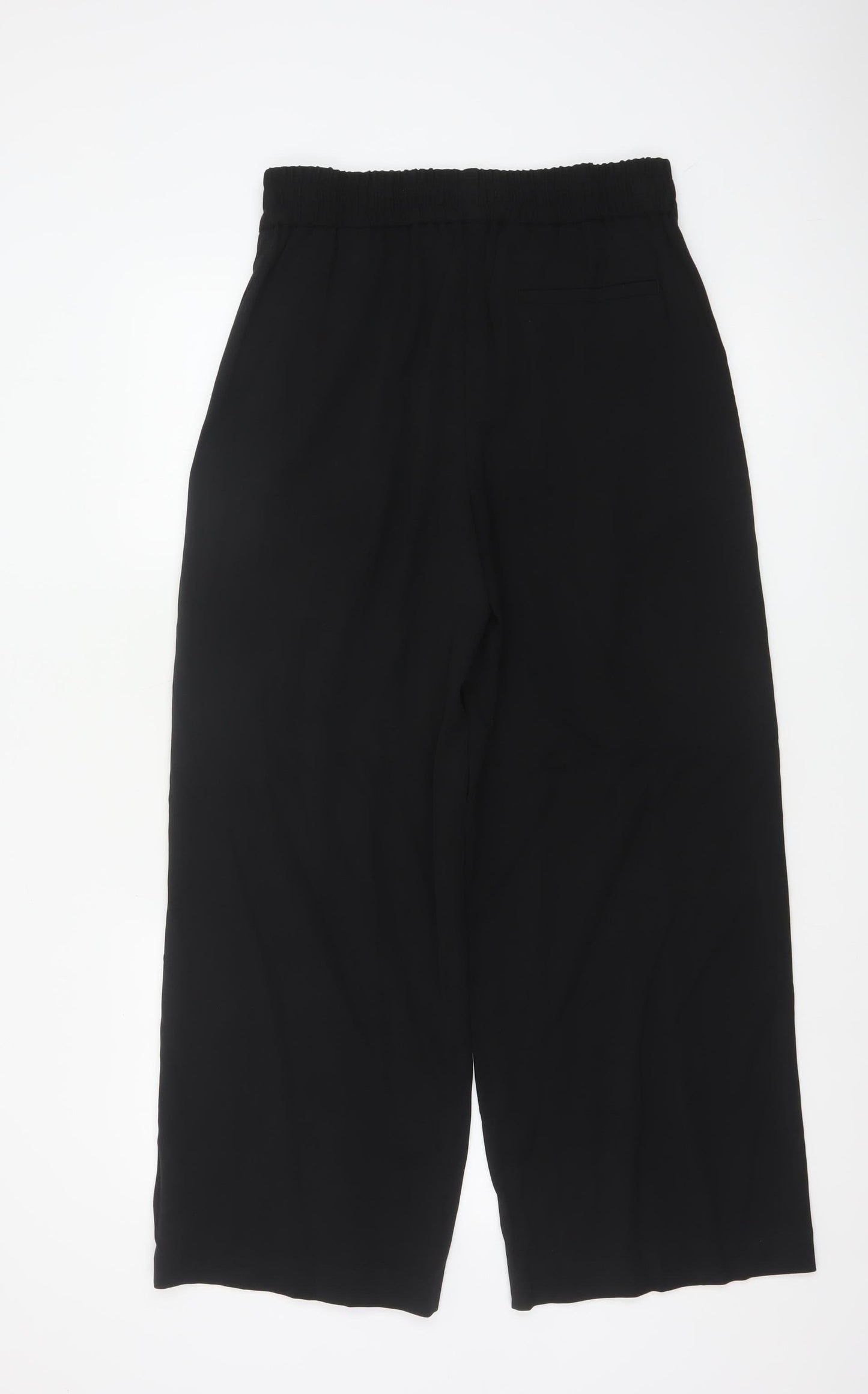 Marks and Spencer Womens Black Size 12 Wide-Leg Trousers