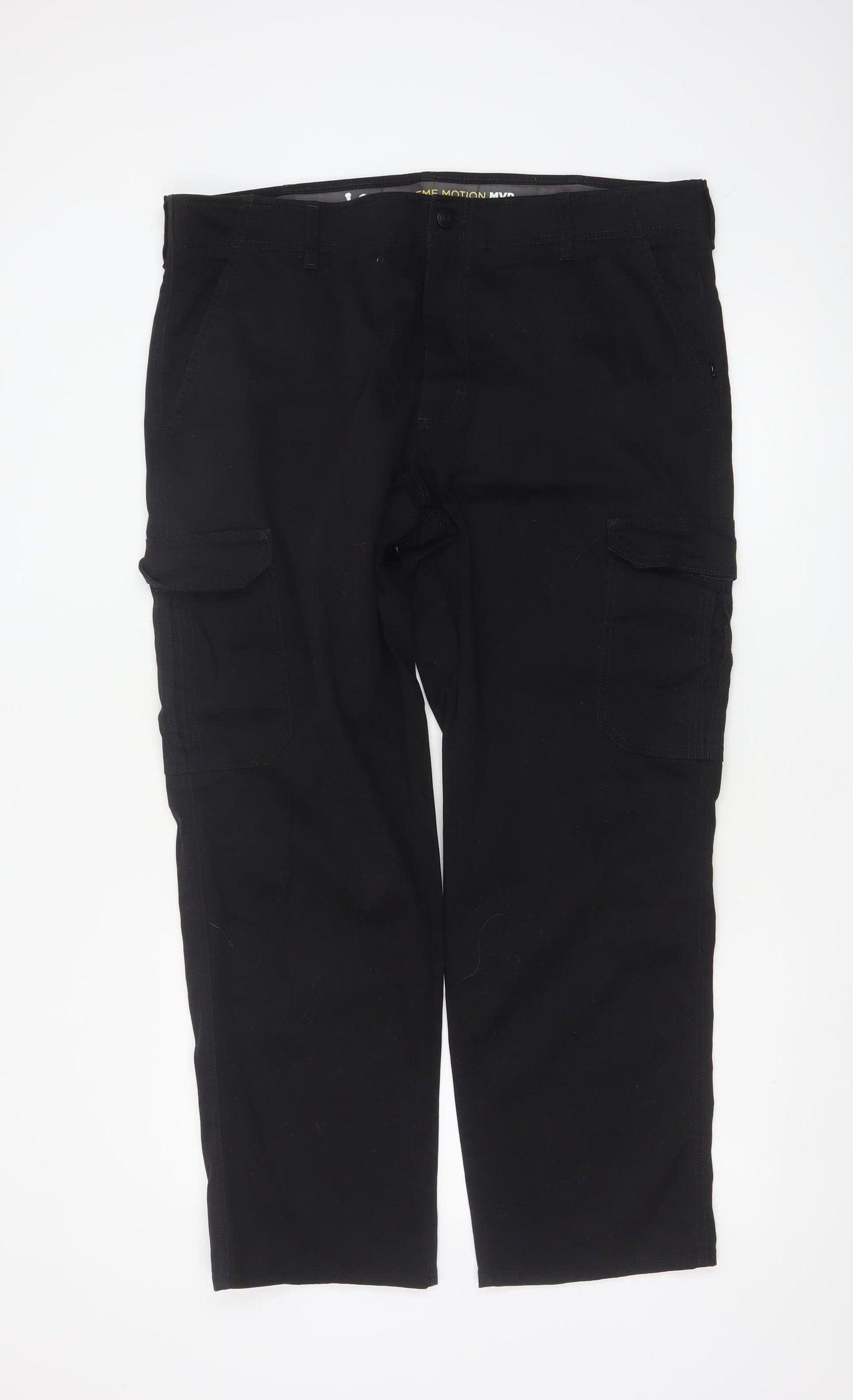 Lee Men’s Black Cargo Trousers W38 L30 Regular Straight Fit
