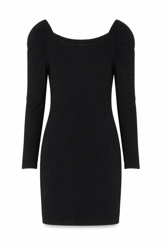 Warehouse Women’s Black Size 10 Bodycon Square Neck Dress