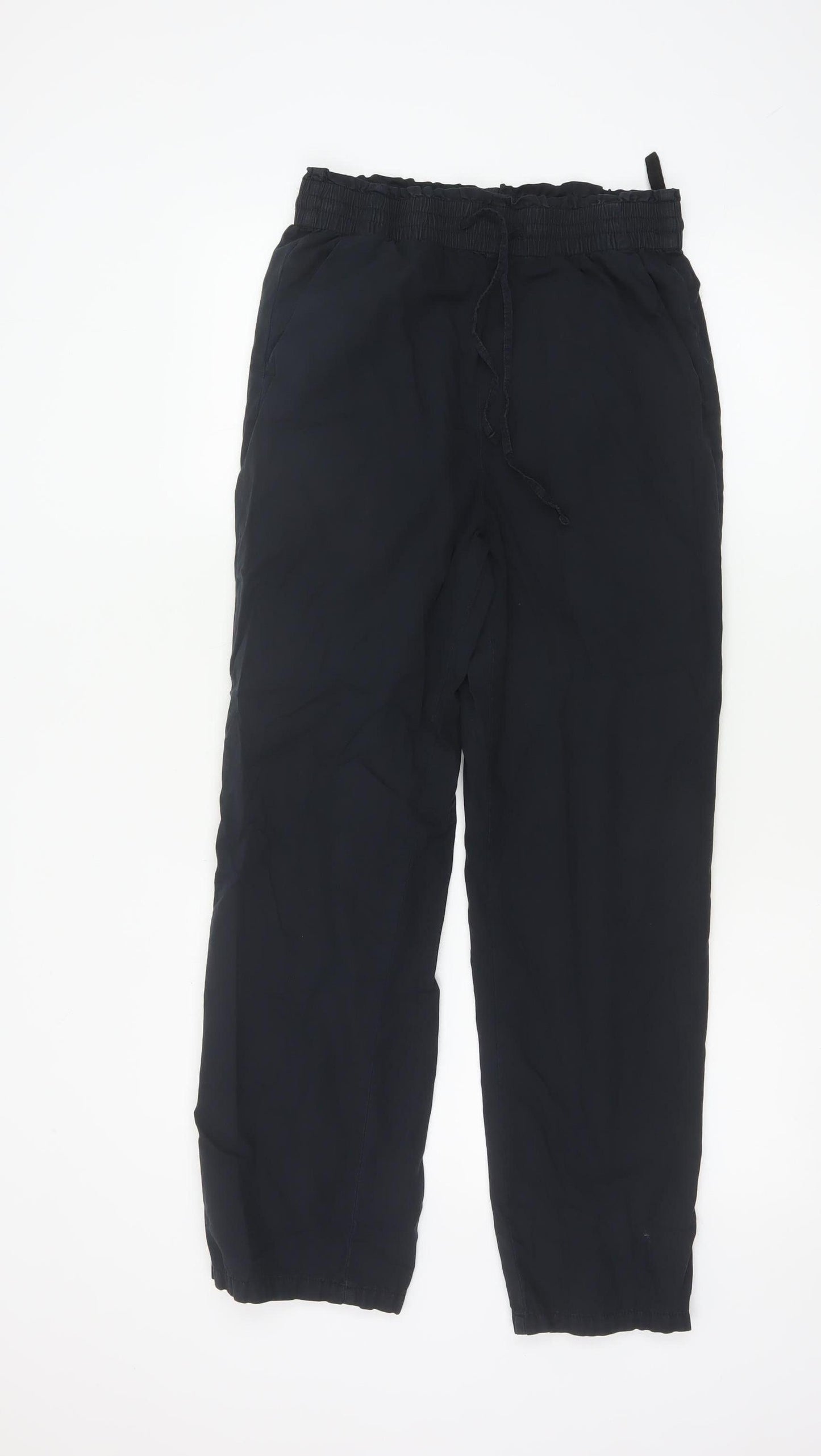 Marks and Spencer Women’s Black Viscose Jogger Trousers Size 8