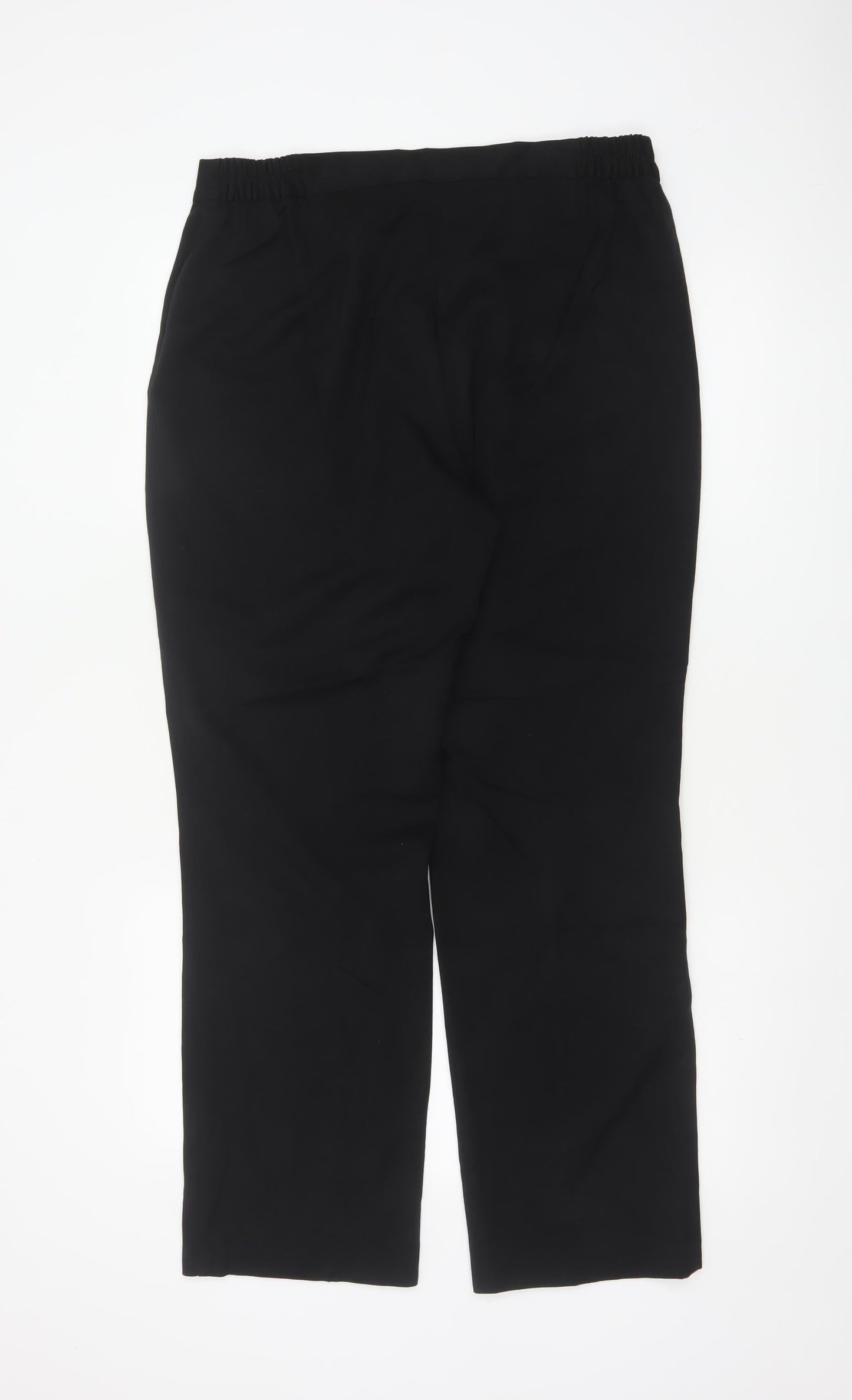 Marks and Spencer Women's Black Size 14 Straight Dress Pants