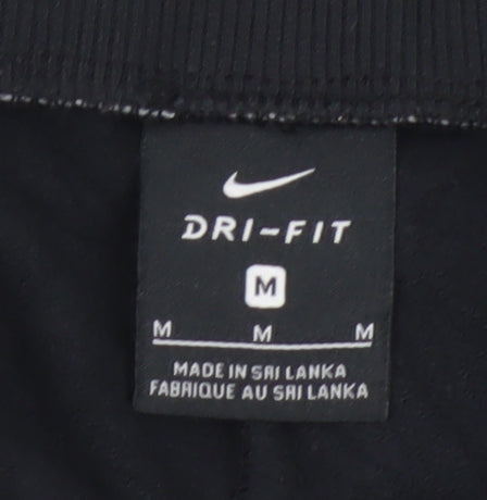 Nike Womens Black Dri-FIT Jogger Trousers M Regular Fit