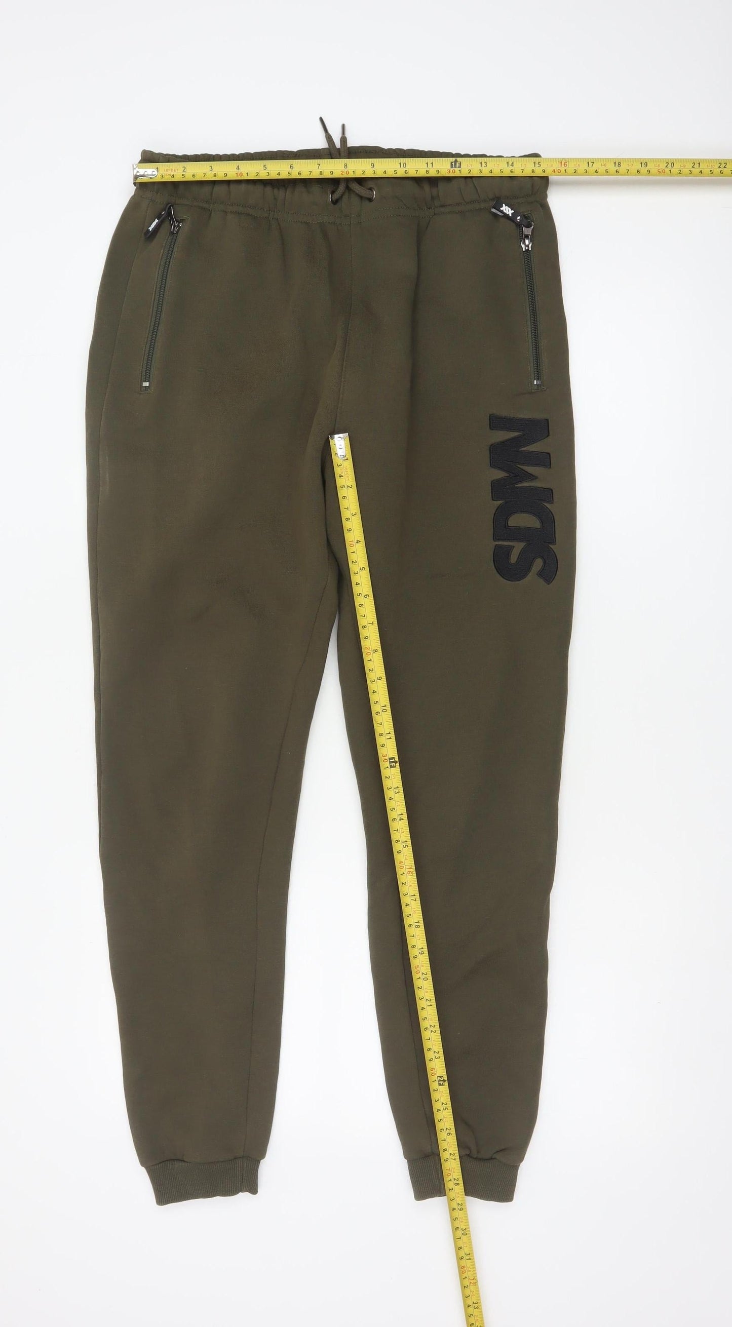 Sidemen Official Men’s Green Jogger Trousers Size L Cotton Fleece