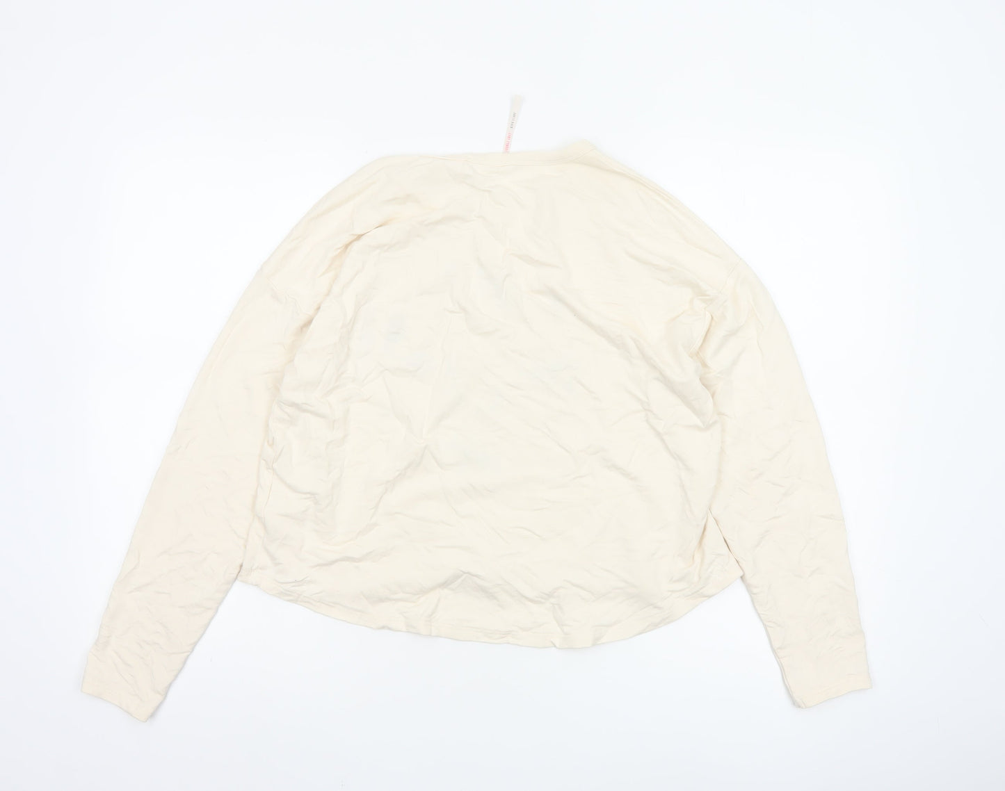 River Island Women Ivory Lounge T-Shirt Pyjama Top M