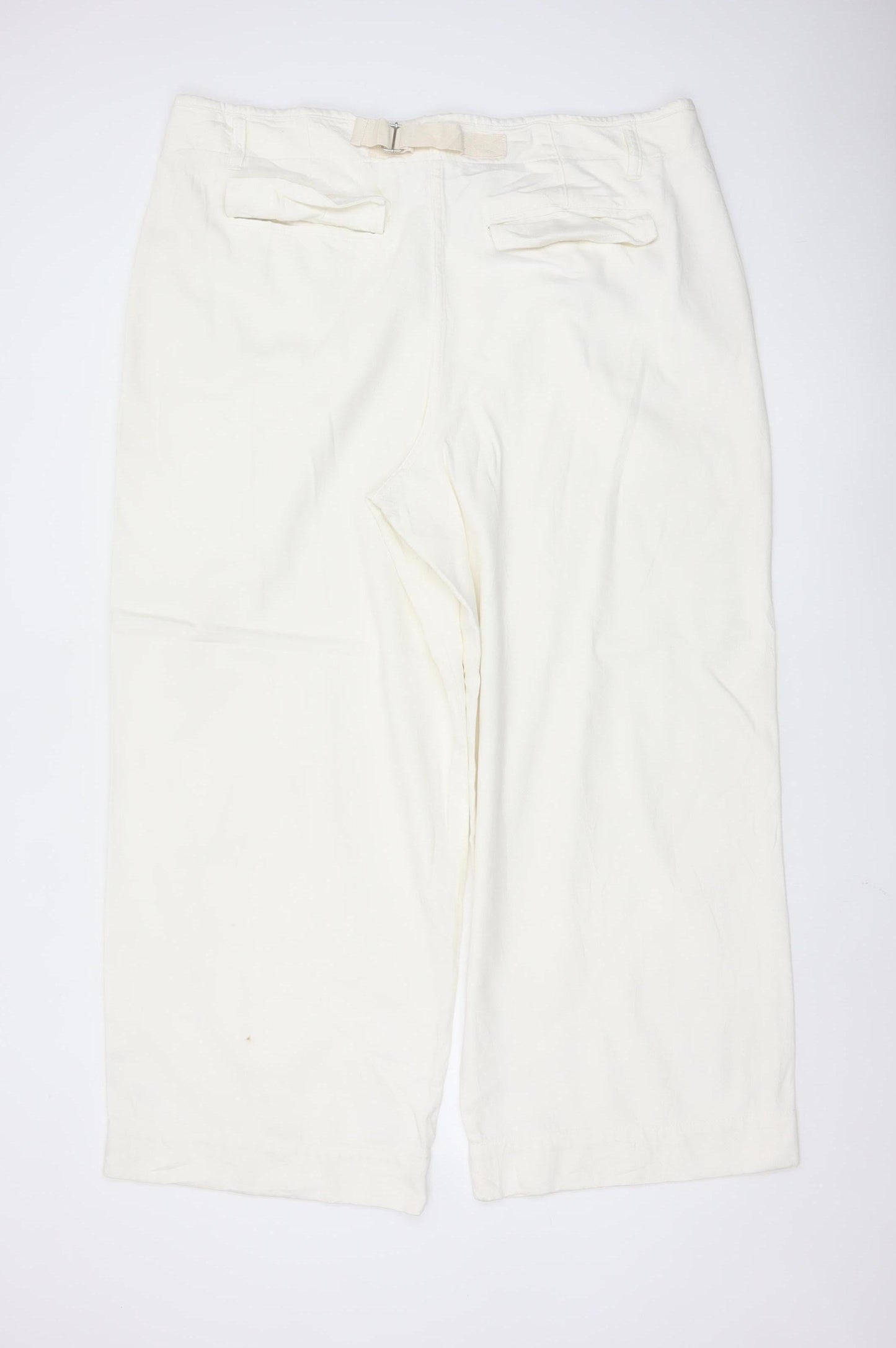 Marks and Spencer Women’s Ivory Chino Trousers Size 20 Regular