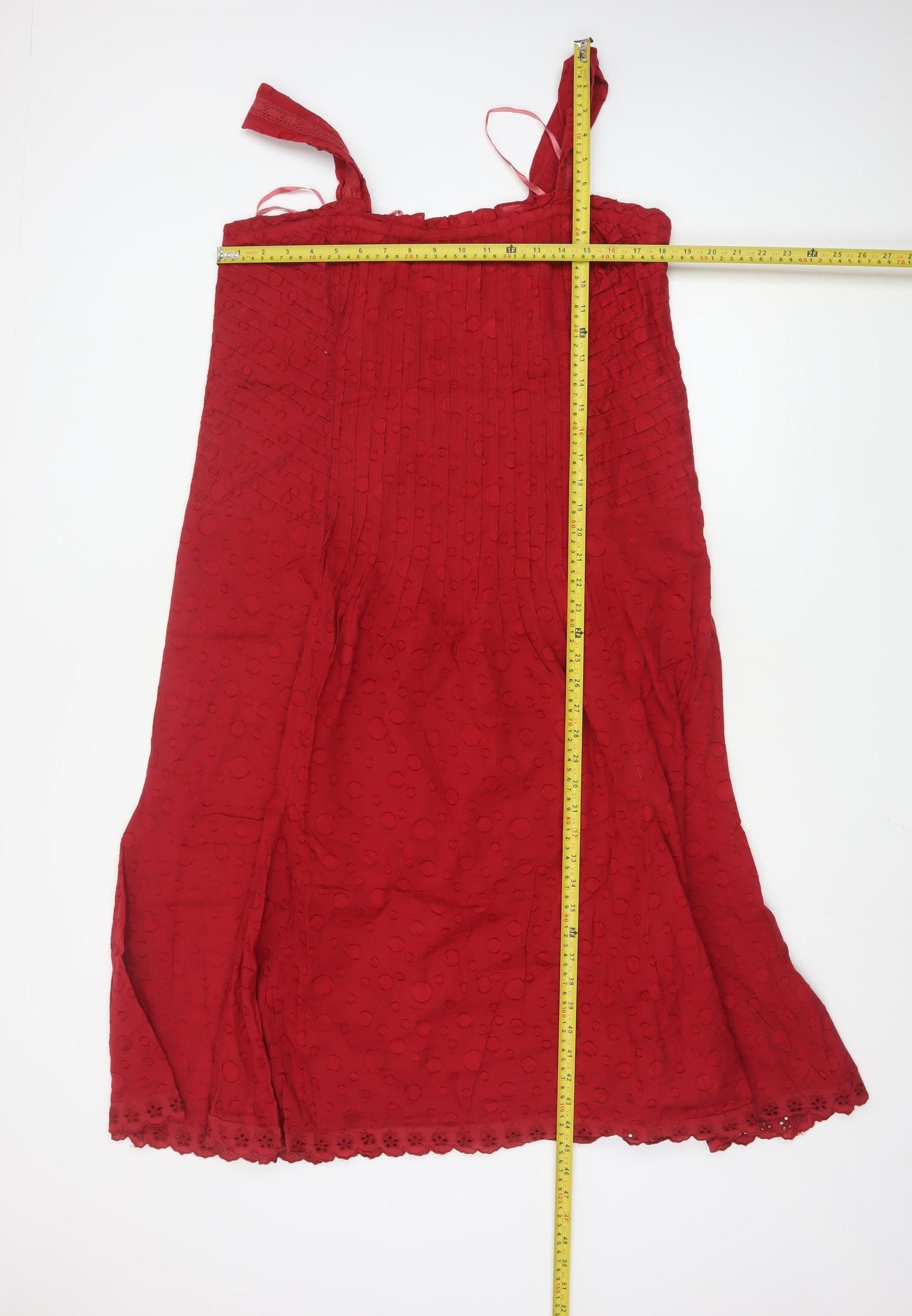 Marks and Spencer Per Una Women Red Size 18L Sleeveless A-Line Dress