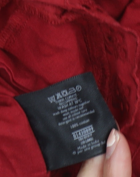 Marks and Spencer Per Una Women Red Size 18L Sleeveless A-Line Dress
