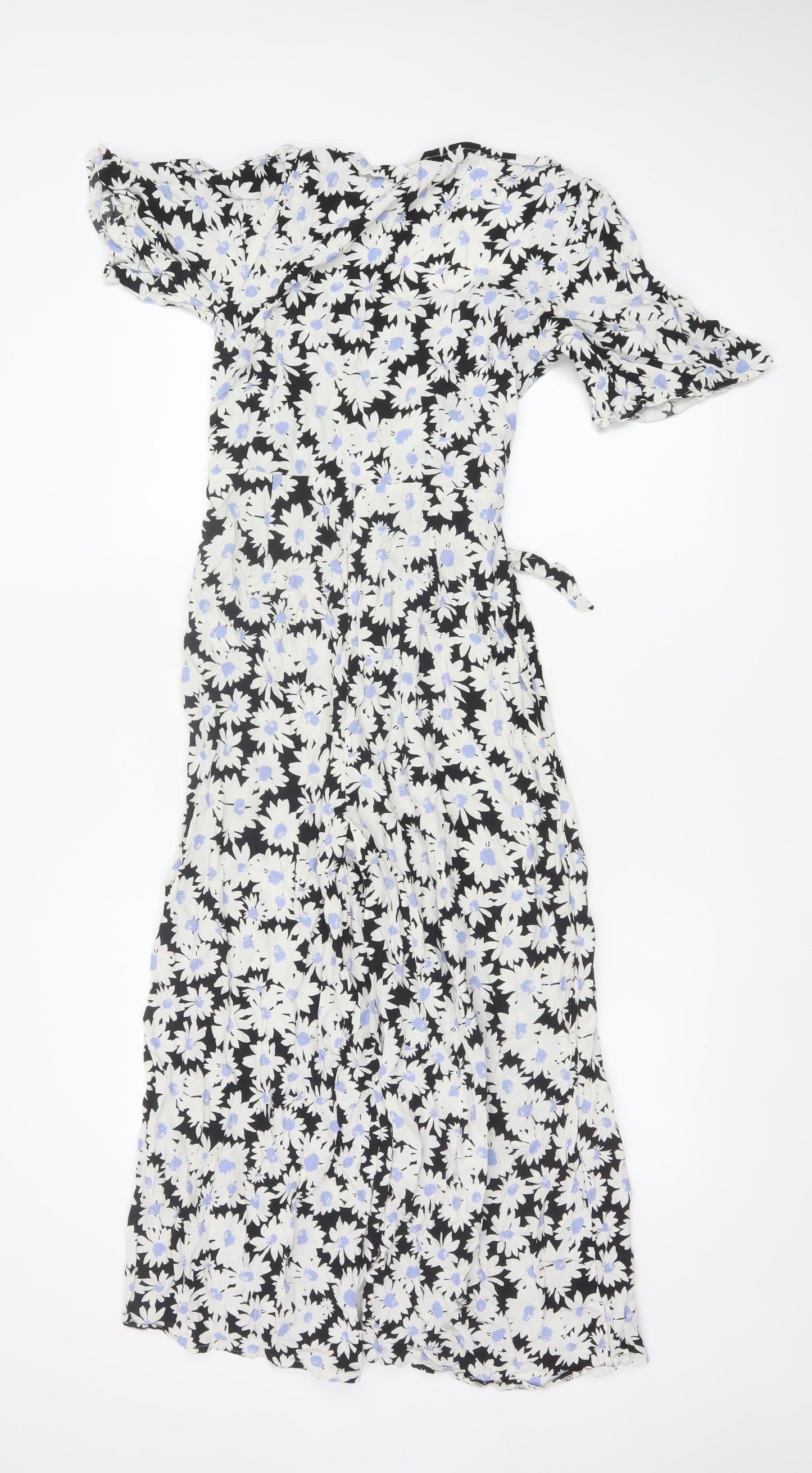 Nobody’s Child Women’s Black Floral Jumpsuit UK 8 EcoVero Viscose