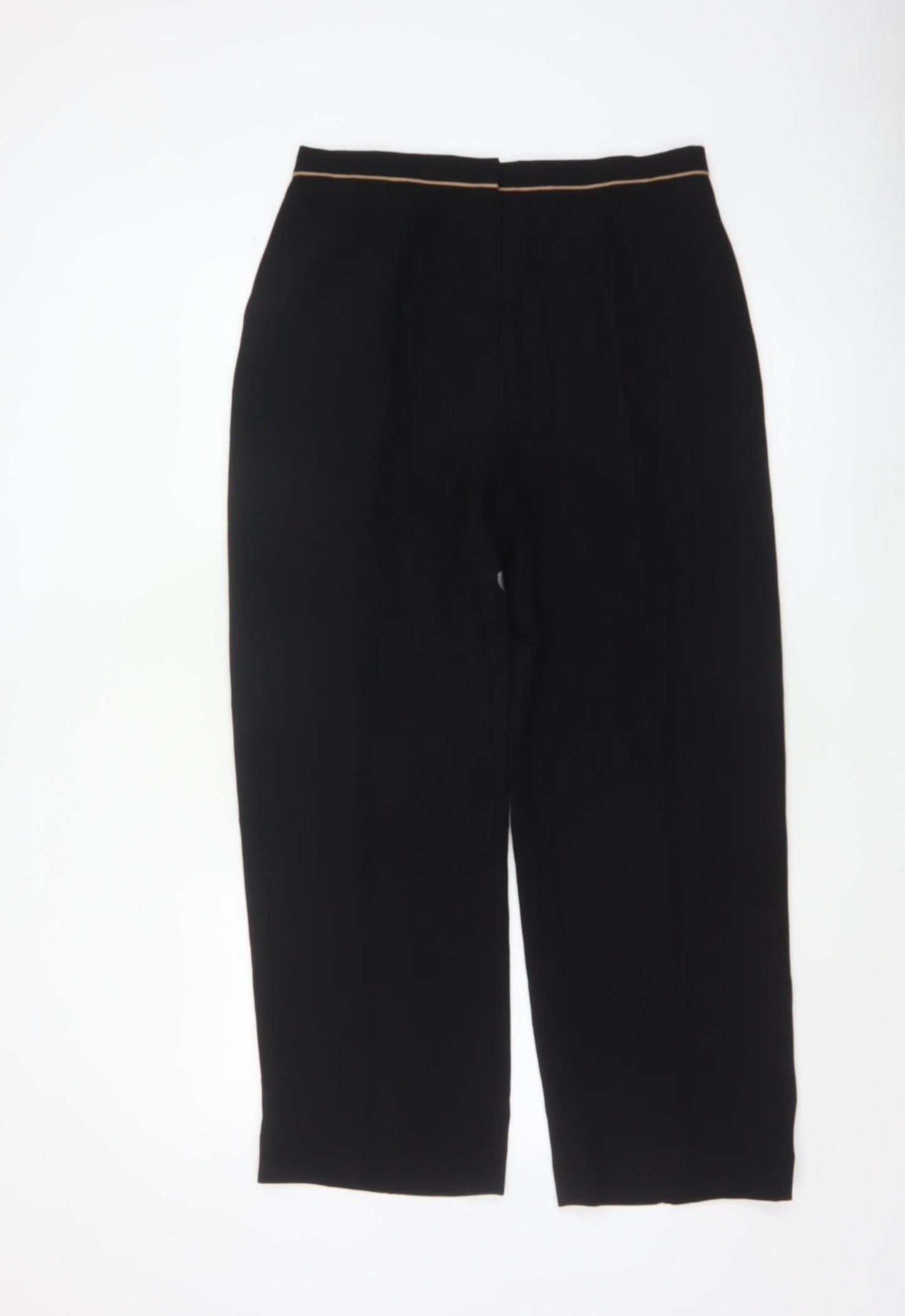 Eastex Women’s Black Polyester Straight Leg Trousers UK 14