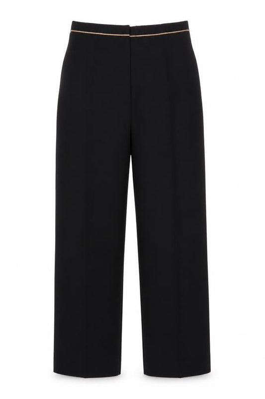 Eastex Women’s Black Polyester Straight Leg Trousers UK 14
