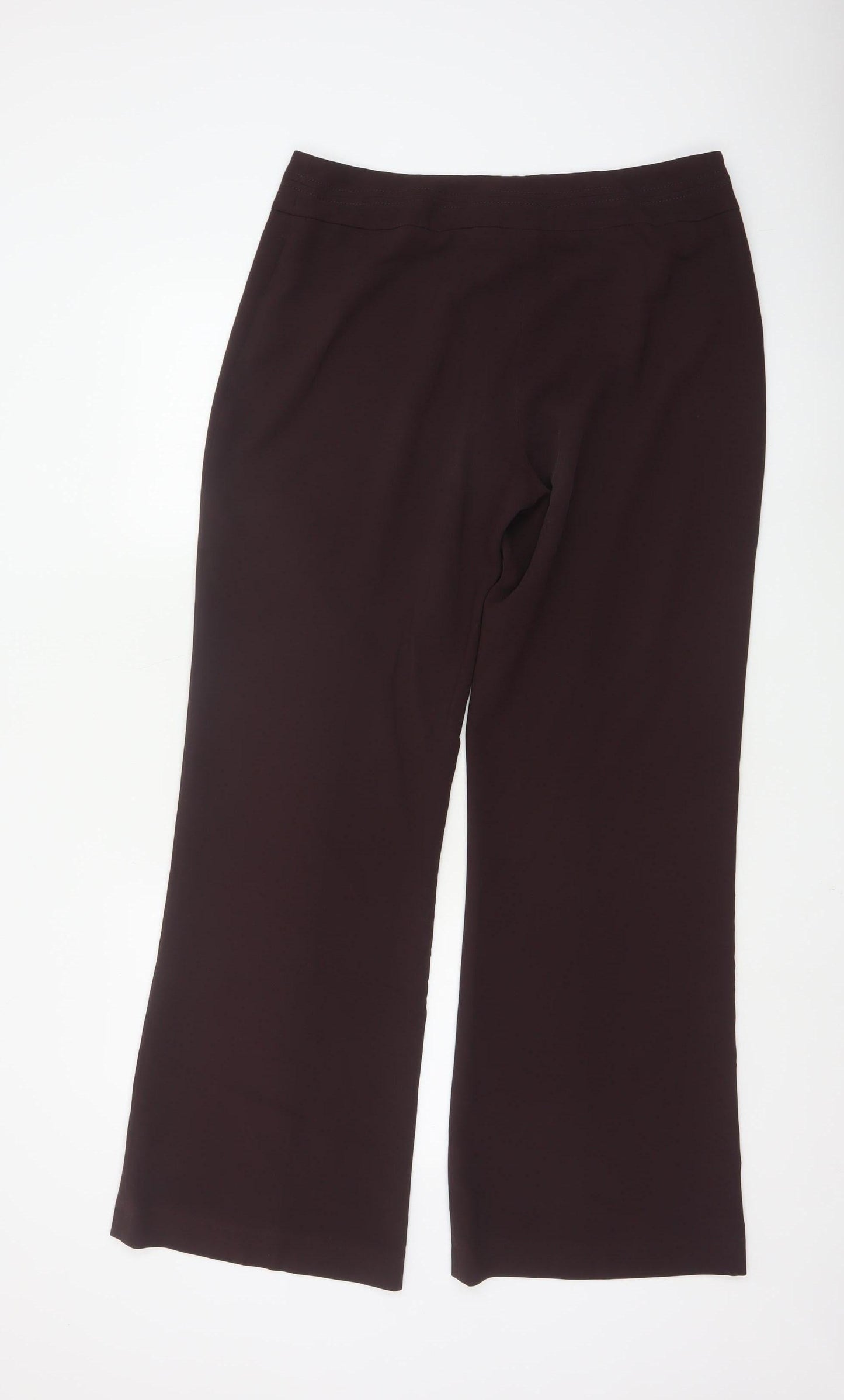 Wallis Women Brown Size 14 Wide-Leg Trousers
