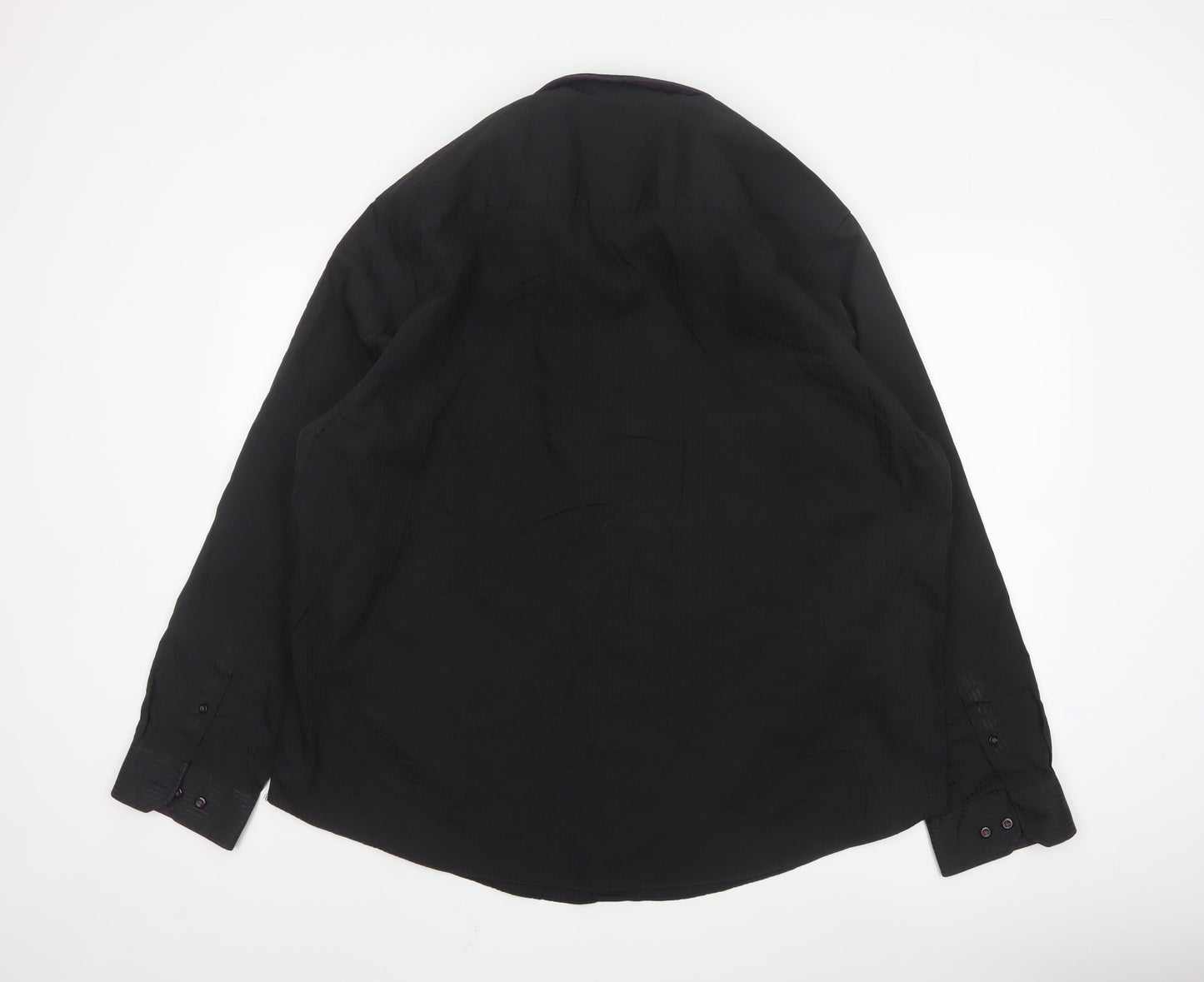 Debenhams The Collection Men's Black 2XL Slim Fit Long Sleeve Shirt
