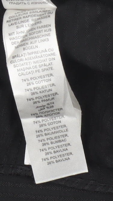Debenhams The Collection Men's Black 2XL Slim Fit Long Sleeve Shirt