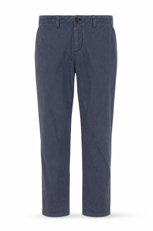 GAP Women’s Blue Striped Chino Trousers Size 8 Cotton Stretch