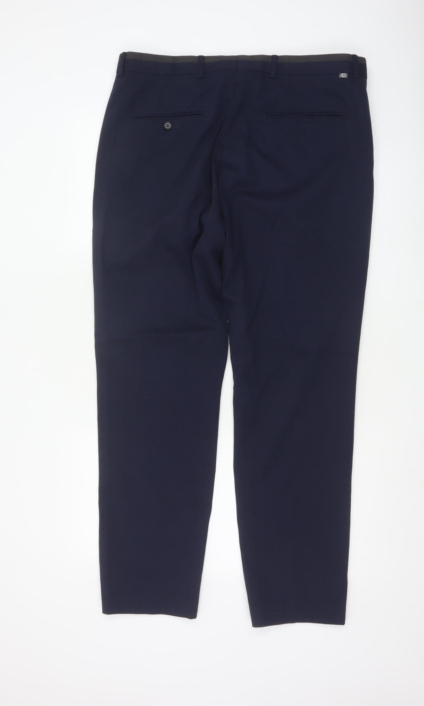 Peter Werth Men's Blue Slim Fit Dress Trousers Size 36L Formal