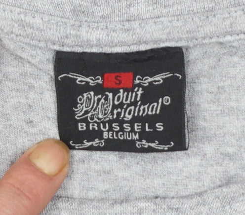 Produit Original Brussels Belgium Grey Graphic Men's Small T-Shirt