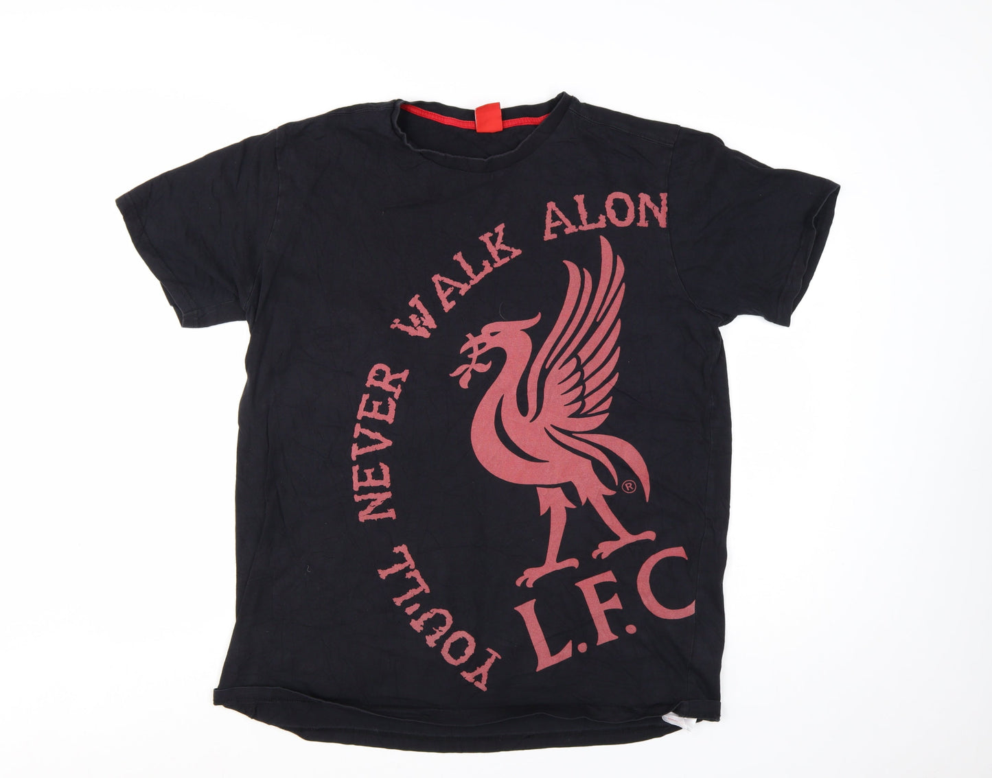 Liverpool FC Men's Black XL Graphic Short Sleeve T-Shirt
