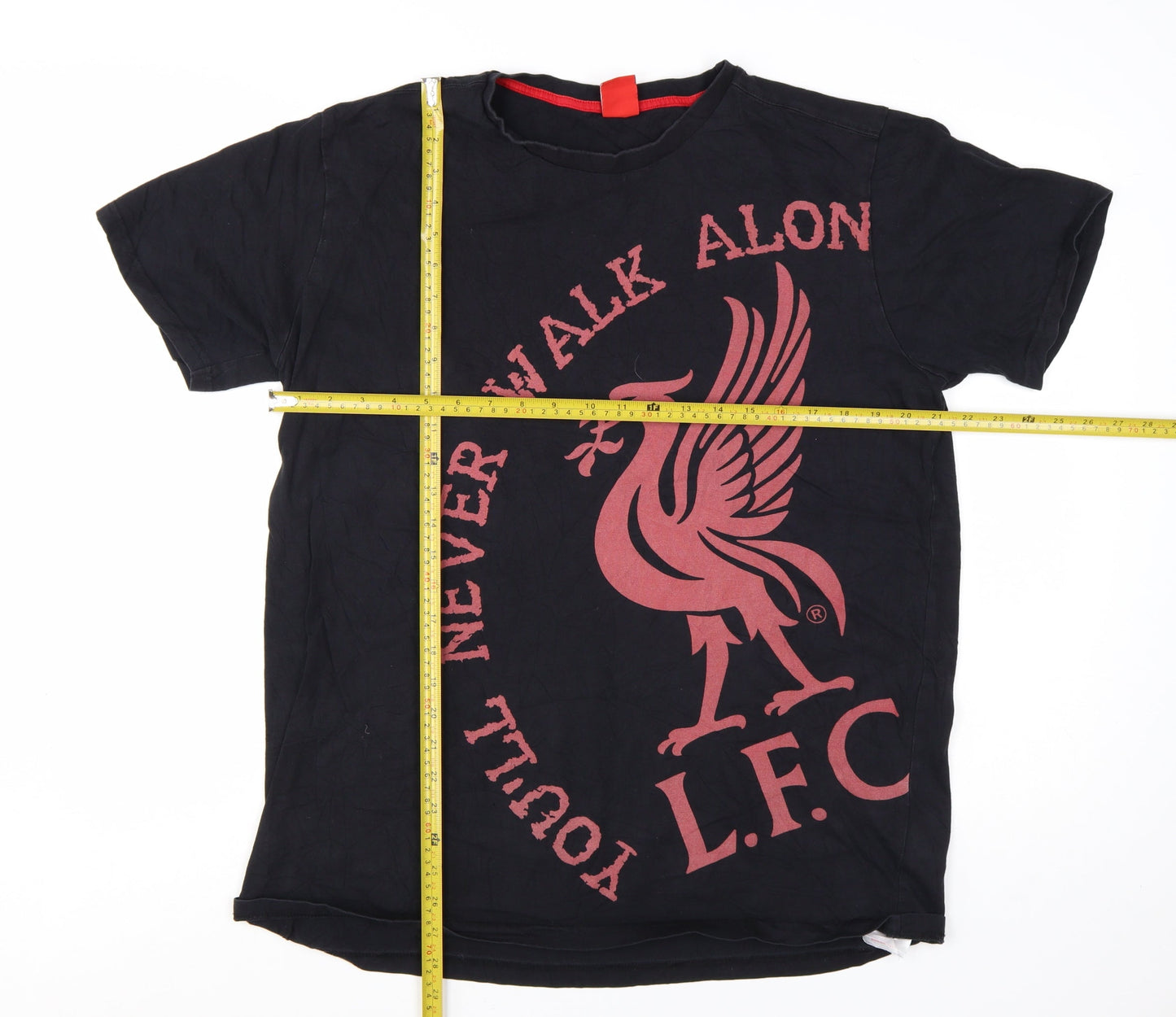 Liverpool FC Men's Black XL Graphic Short Sleeve T-Shirt