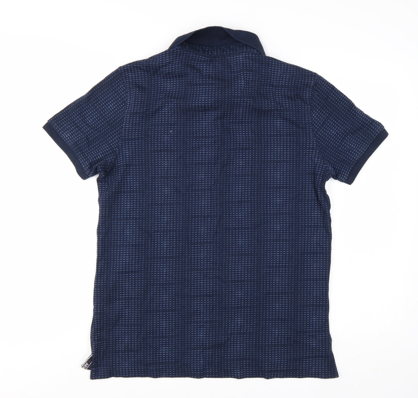 Armani Jeans Men's Blue Cotton Short Sleeve Polo Shirt M
