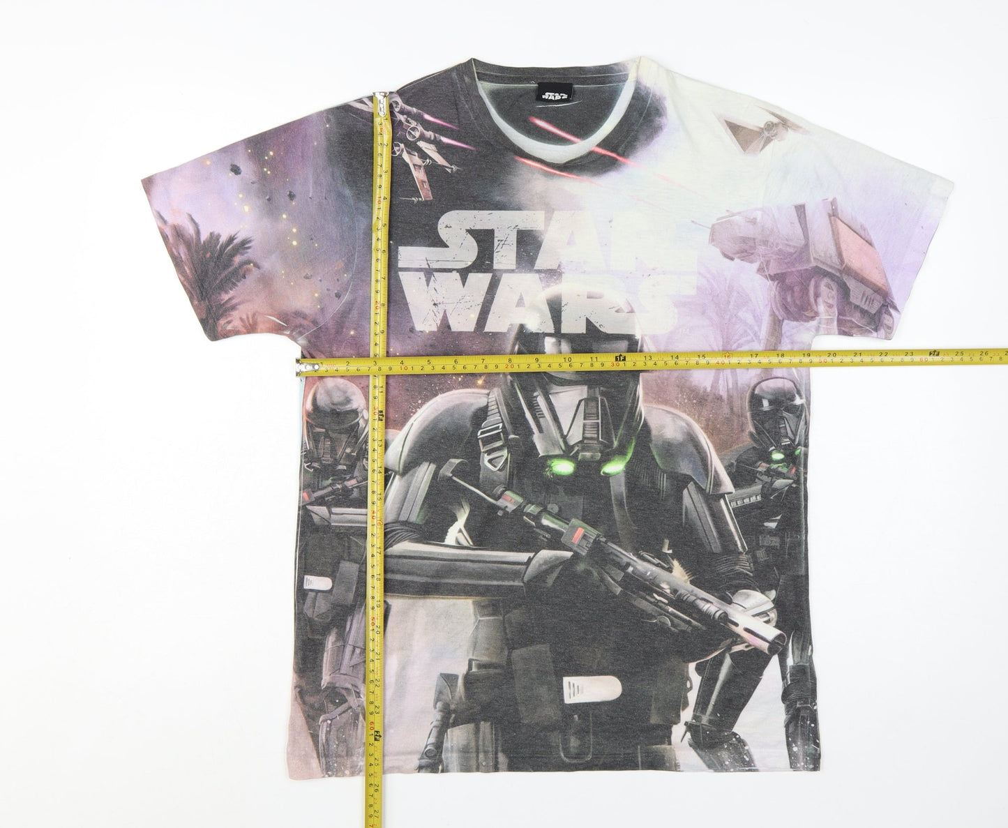 Star Wars Men's Black Multicoloured Graphic Print T-Shirt M