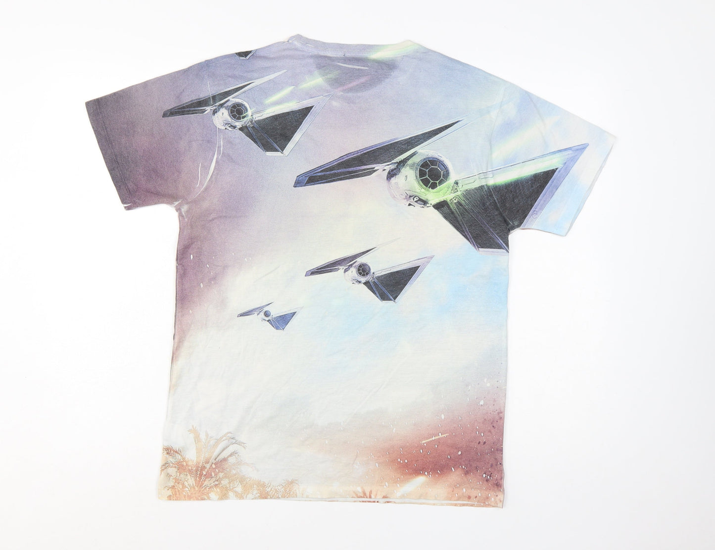 Star Wars Men's Black Multicoloured Graphic Print T-Shirt M