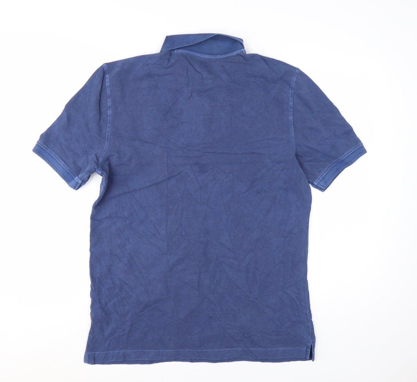 Marks and Spencer Men's Blue Regular Fit Cotton Polo Shirt M