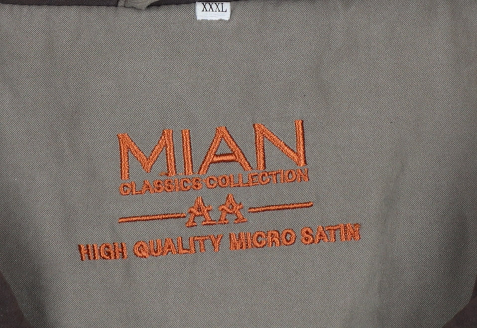 MIAN Men's Brown 3XL Bomber Jacket with Pockets and Lining