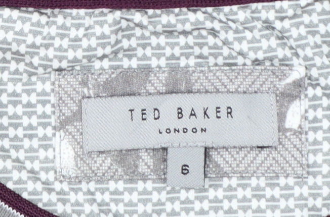 Ted Baker Men’s Grey Floral Cotton Crew Neck T-Shirt 3XL
