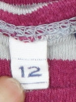 Seasalt Cornwall Women’s Multicoloured Striped Cotton Long Sleeve T-Shirt Size 12
