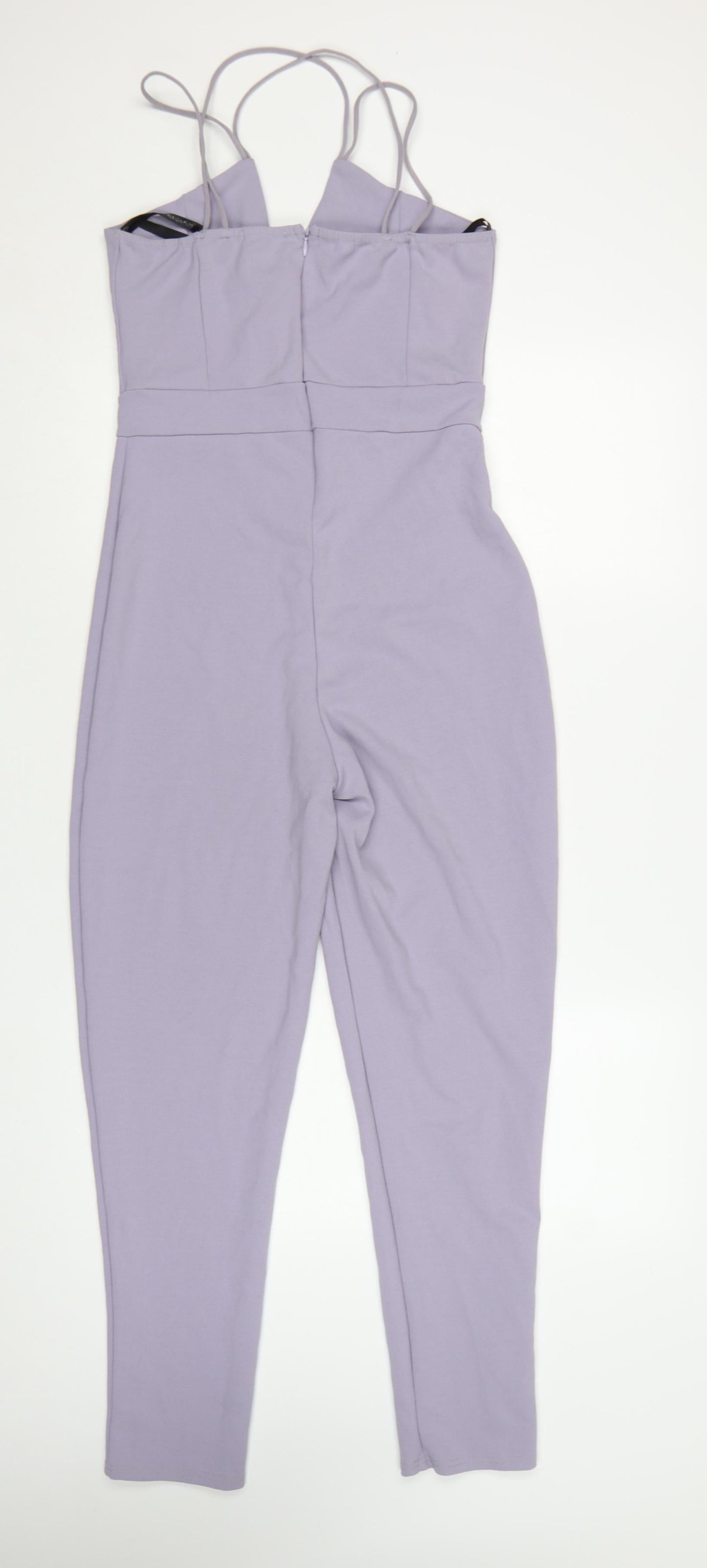 Girls On Film Women's Purple Strappy Slim Fit Jumpsuit Size 10