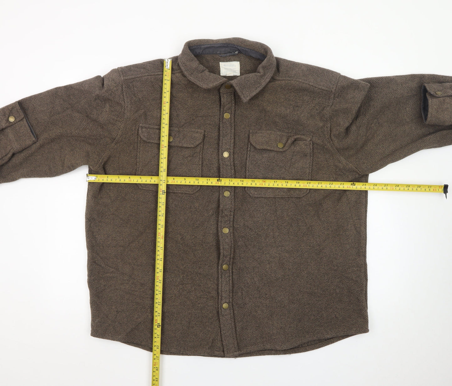Mountain Warehouse Men’s Brown Wool Blend Shirt Jacket XL