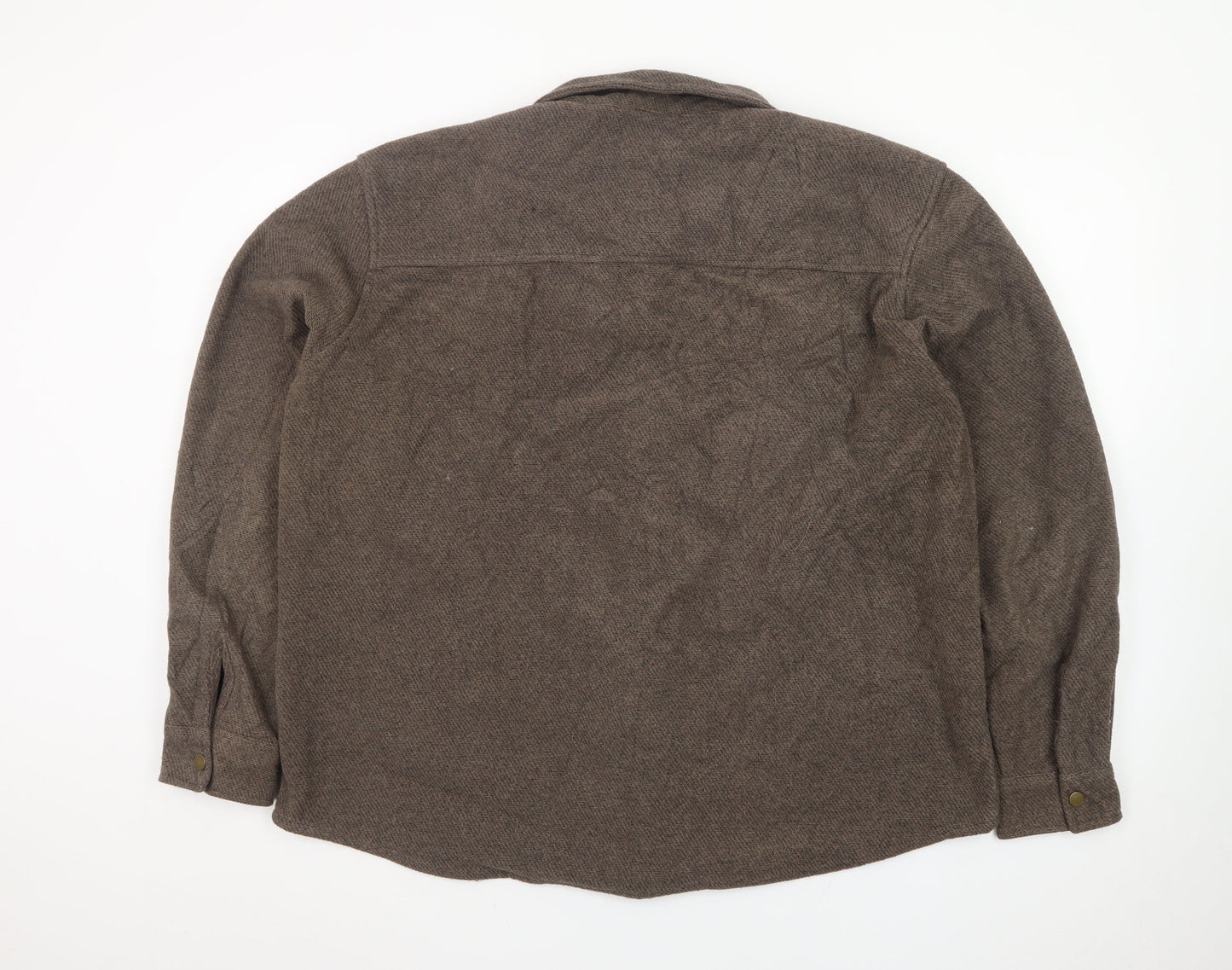 Mountain Warehouse Men’s Brown Wool Blend Shirt Jacket XL