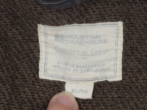 Mountain Warehouse Men’s Brown Wool Blend Shirt Jacket XL