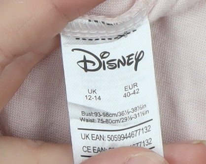 Disney Women Pink Bambi & Thumper Long Sleeve Nightshirt UK 12-14