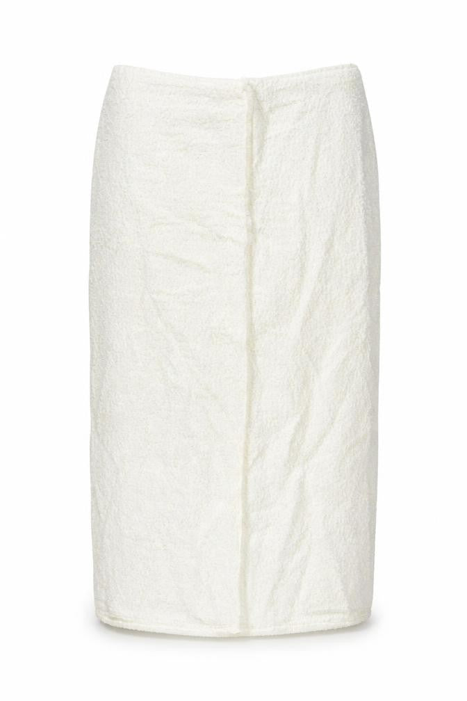 Marks & Spencer Women’s White Tweed High Rise Midi Skirt Size 14