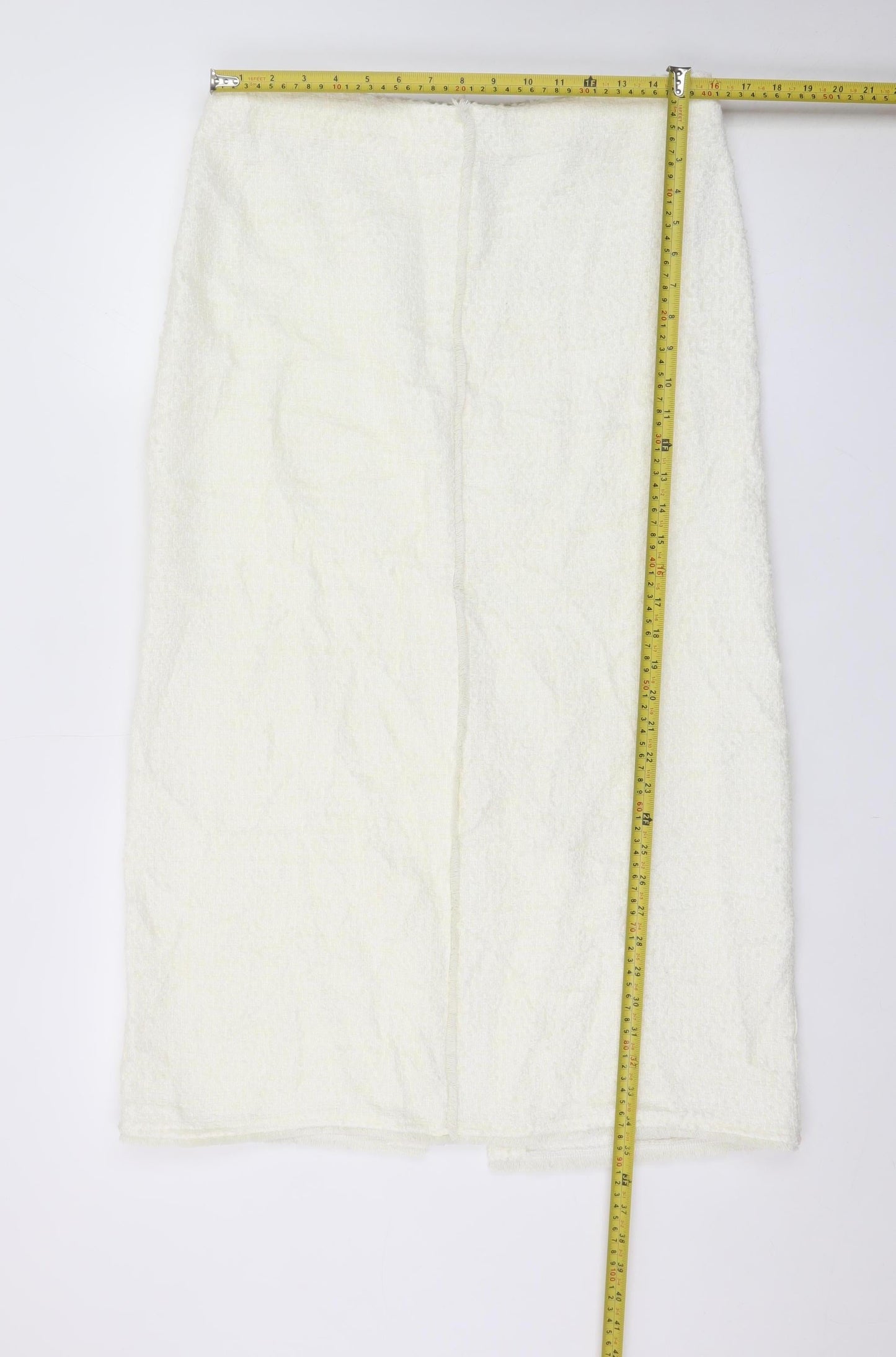 Marks and Spencer Women’s White Tweed High Rise Midi Skirt Size 14