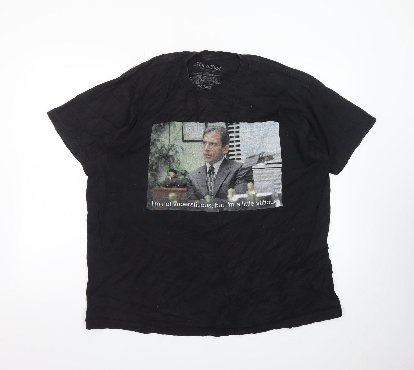 The Office Men's Black XL Graphic T-Shirt Cotton Short Sleeve
